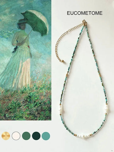【Original】Mengzhong Garden｜Natural Turquoise Necklace https://www.xiaohongshu.com/goods-detail/651f8dadebf1f00001189ea6