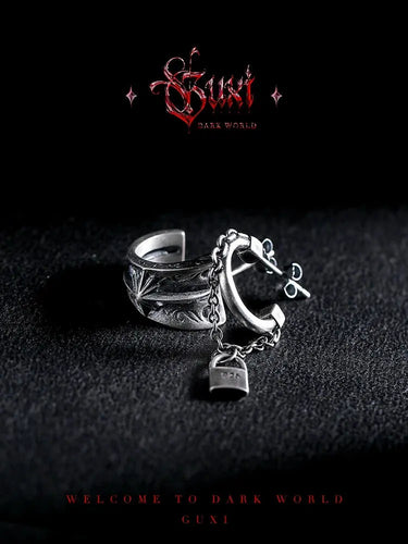 Guli [Fetter] European and American 925 Silver Stud Earrings Men's HigBrand: GysiMaterial: SilverMaterial: 925 silverPattern: Lock/KeyStyle: Original designCondition: NewStore name: Buddha & energy fernings jewelry storeThe main tyBuddha&EnergyBuddha&EnergyAmerican 925 Silver Stud Earrings Men'