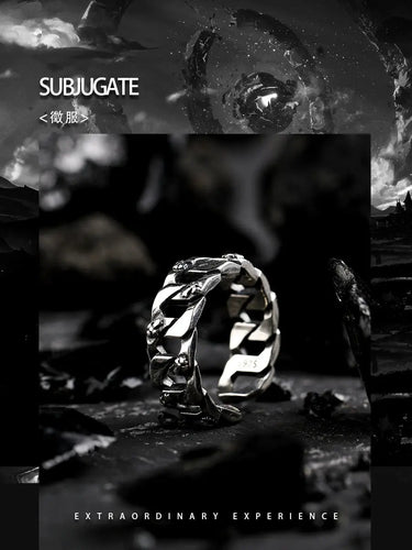 GUI [Conquer] Handmade Retro Distressed 925 Silver Ring Male Simple OpBrand: GUIStyle: Original designNovelty: Freshly baked Product type: JewelryInlay Material: UnmountedCondition: NewCatalog number: GJ220907Material: 925 silverSpot: Buddha&EnergyBuddha&EnergyGUI [Conquer] Handmade Retro Distressed 925 Silver Ring Male Simple Opening Adjustable High Sense Ring