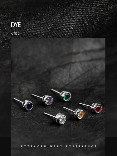 GUI [Dyed] Colorful Zircon 925 Silver Stud Earrings Men's Single High-Brand: GUIStyle: Original designNovelty: FreshItem No.: GE220915Metal Material: 925 silverIn stock or not: spot goodsMaterial: SilverStore name: Buddha & energy Buddha&EnergyBuddha&EnergyGUI [Dyed] Colorful Zircon 925 Silver Stud Earrings Men'