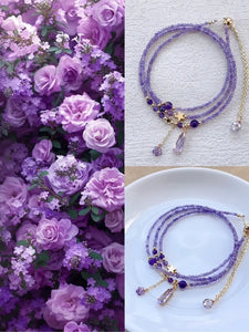 Blossom studio·Natural Amethyst Multi-Layer Twin Bracelet https://www.xiaohongshu.com/goods-detail/65ff63e2ca2e600001e1cbad