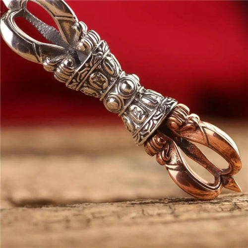 Five-strand vary necklaceFine Sterling Silver Inlaid Copper Five-strand Vary Pestle Carry-on Vintage Personalized Creative Necklace Pendant for Men and Women
Buddha EnergyBuddha&Energy-strand vajra necklace